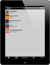 iPad sheet music custom set lists